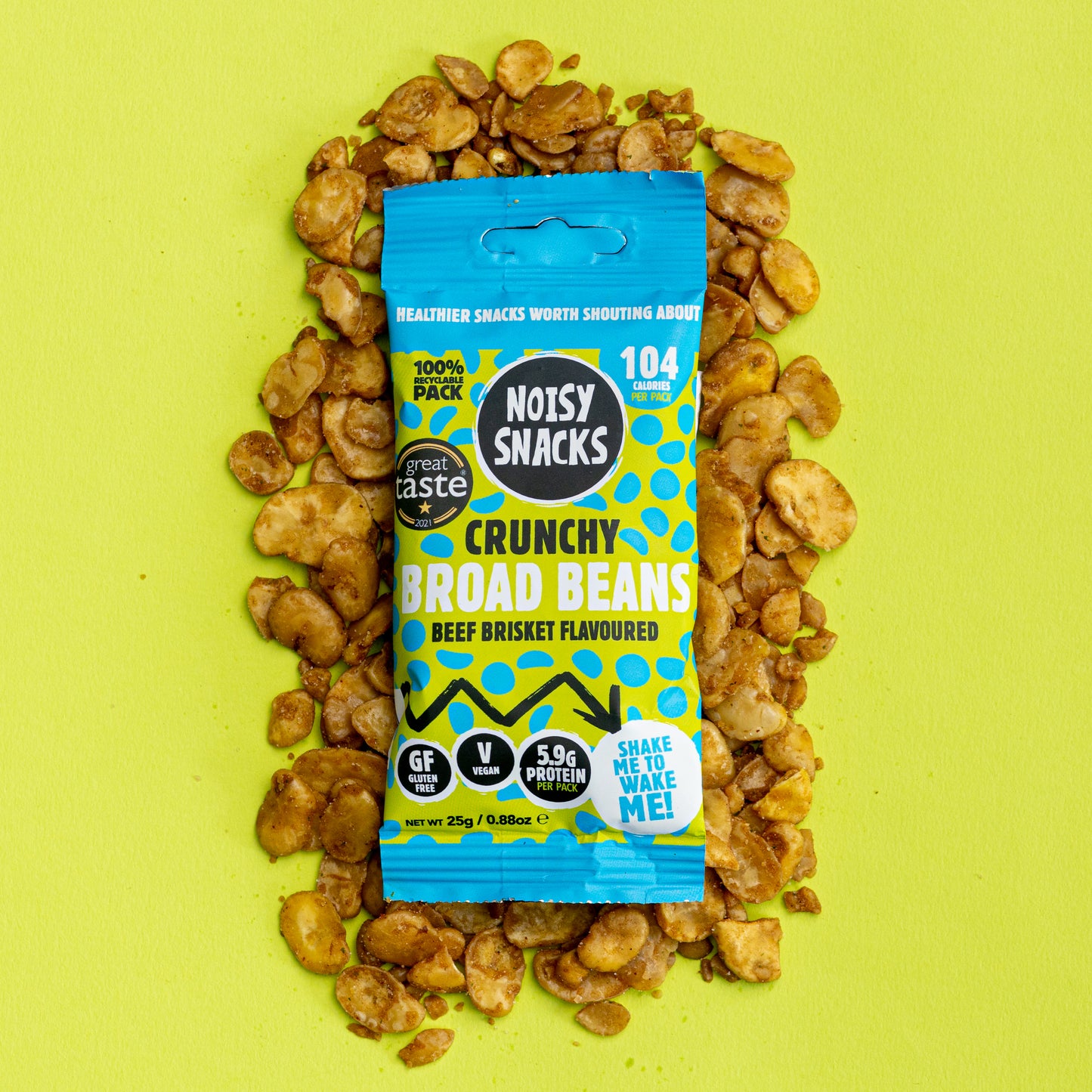 BEEF BRISKET CRUNCHY BROAD BEANS 10 x 25g