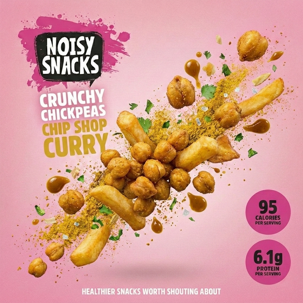 CHIP SHOP CURRY COATED CHICKPEAS 7 x 100g
