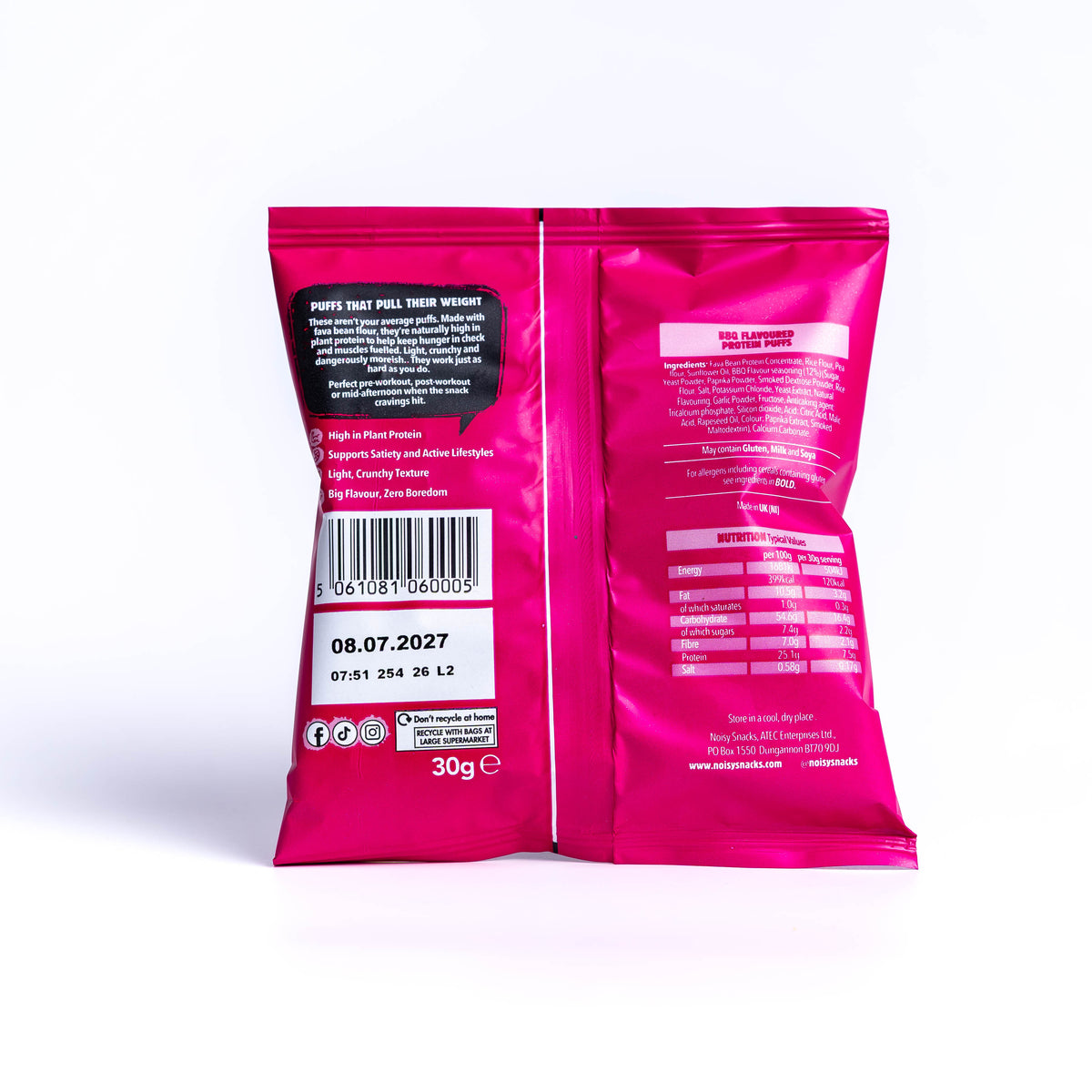 SMOKY BBQ PROTEIN PUFFS 24 x 30g