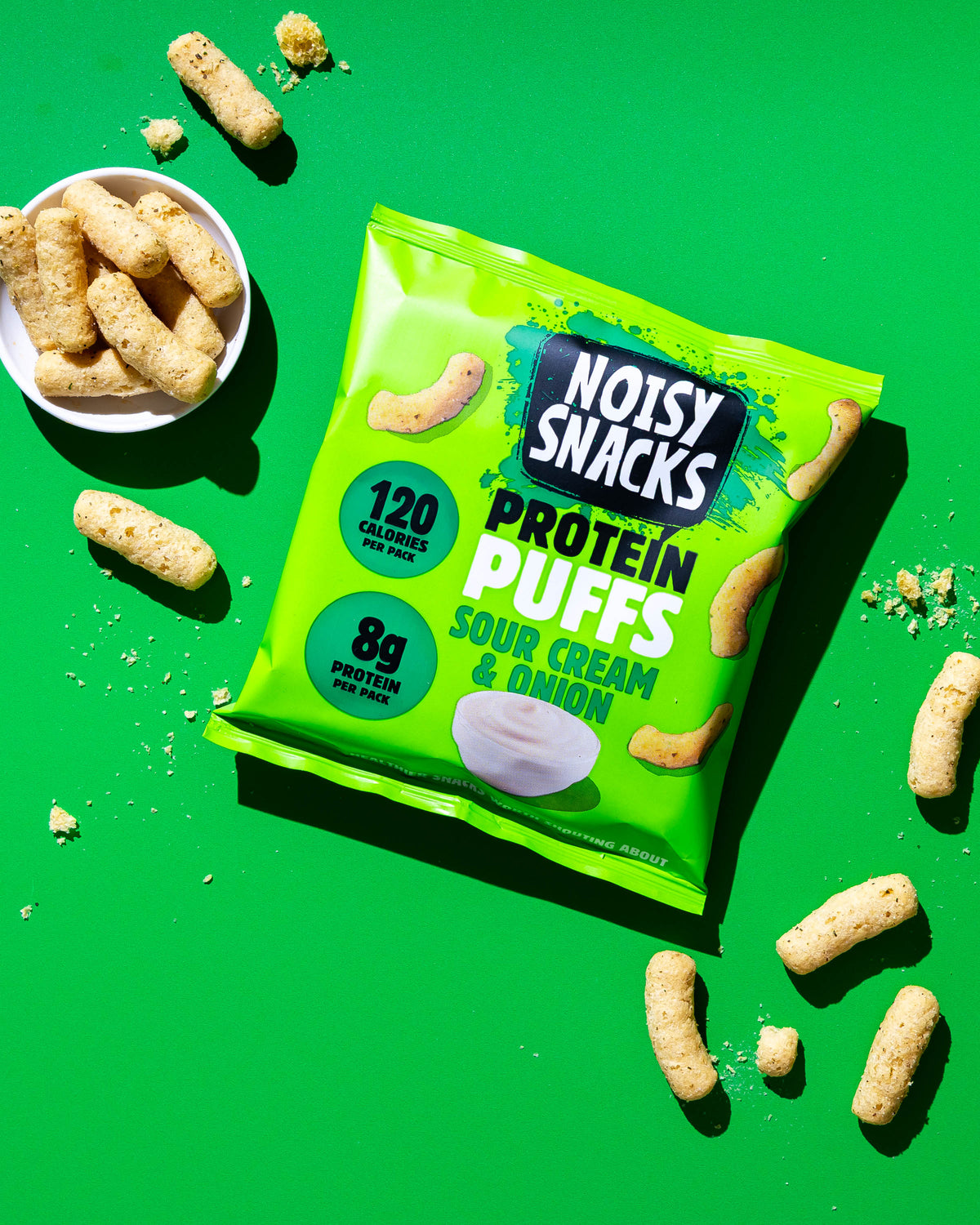 SOUR CREAM & ONION PROTEIN PUFFS 24 x 30g