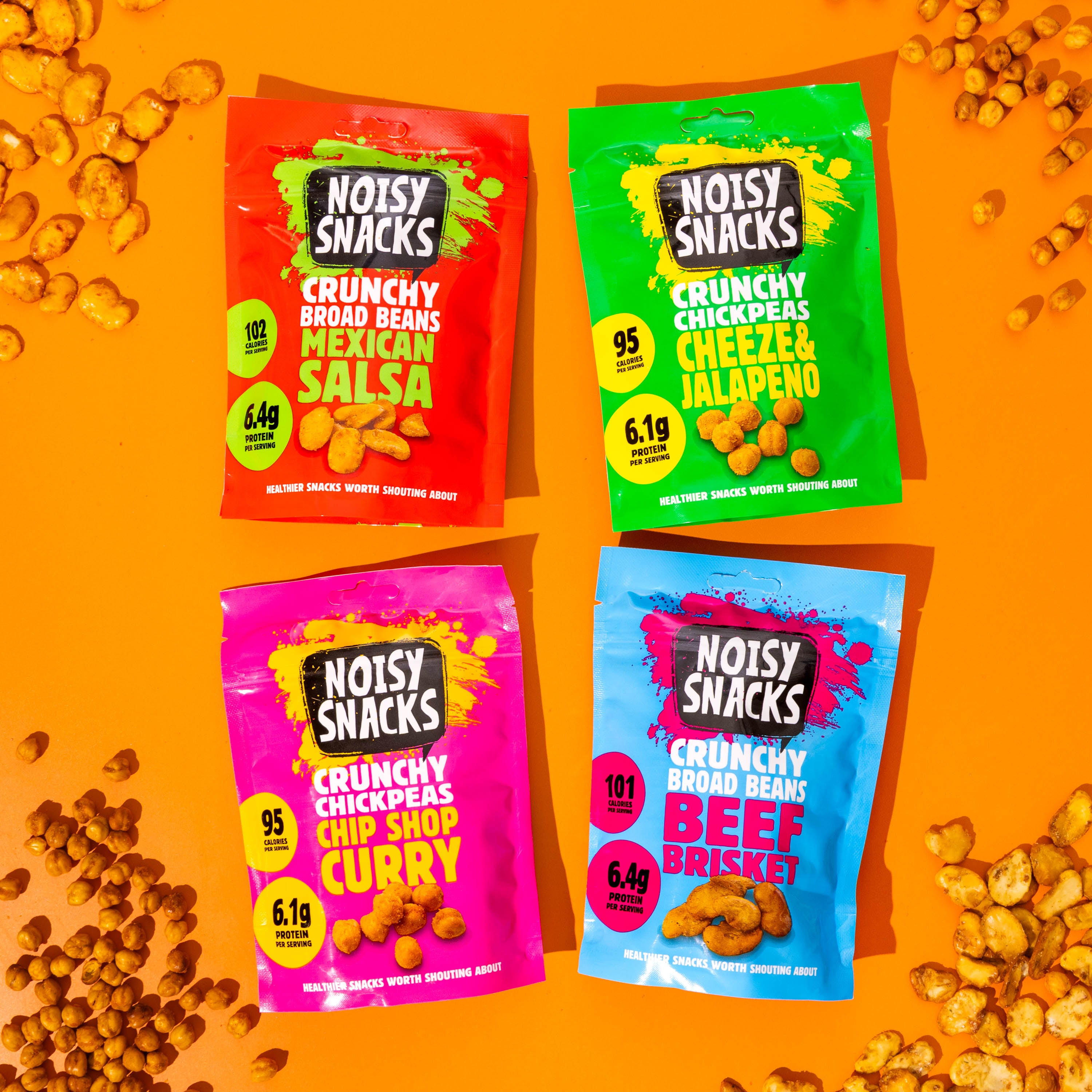 NOISY SNACKS SHARING BUNDLE 28 x 100g