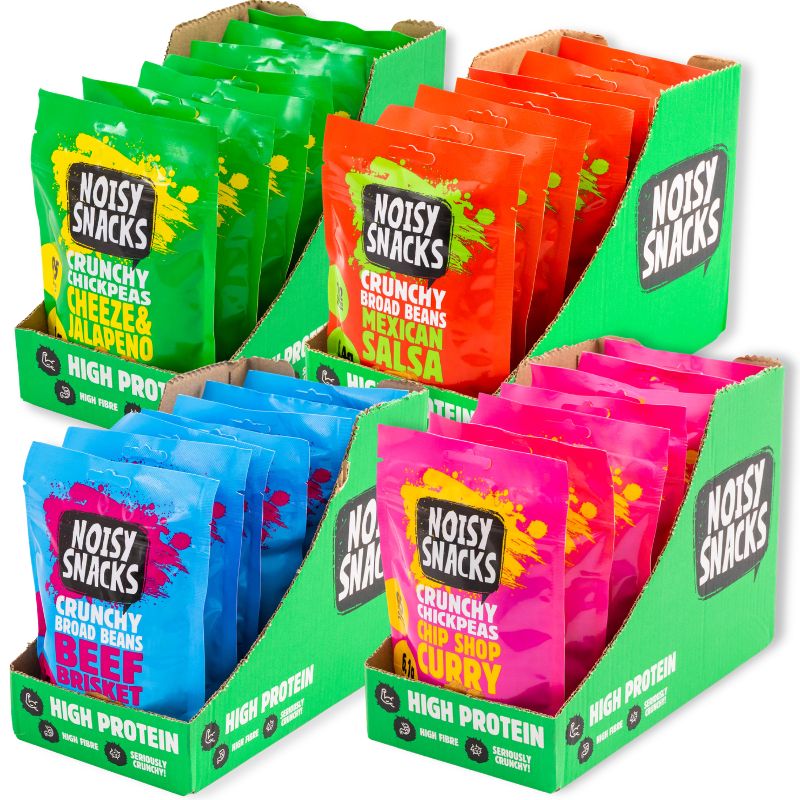 NOISY SNACKS SHARING BUNDLE 28 x 100g