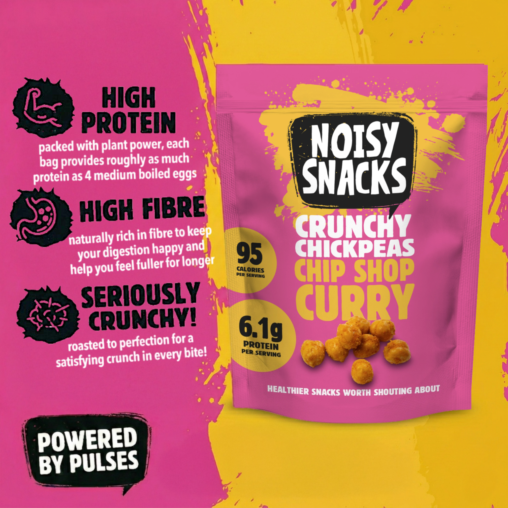 CHIP SHOP CURRY COATED CHICKPEAS 7 x 100g