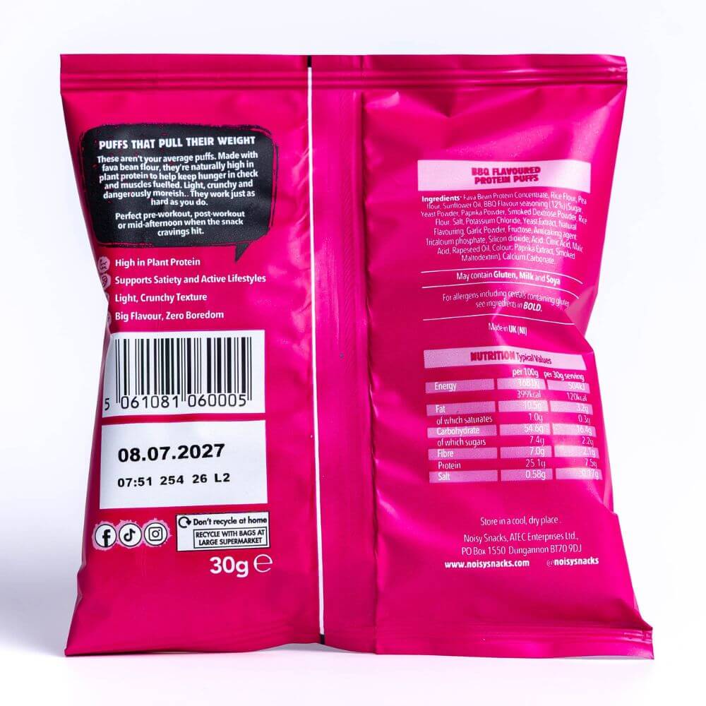 SMOKY BBQ PROTEIN PUFFS 24 x 30g