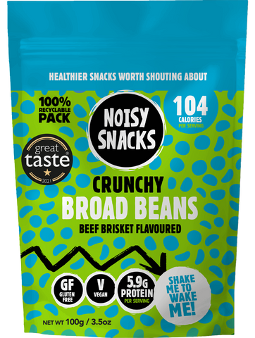 CRUNCHY BROAD BEANS BEEF BRISKET FLAVOUR 7 x 100G
